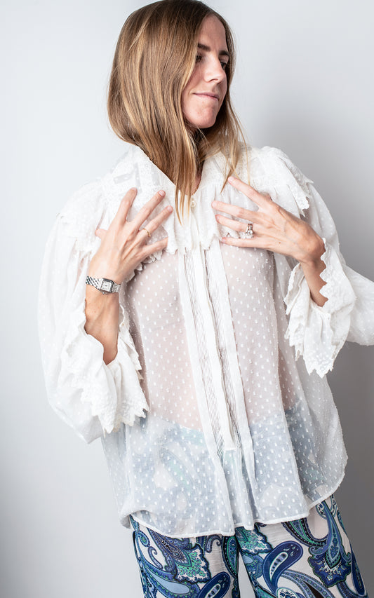 Camisa blanca cuellos