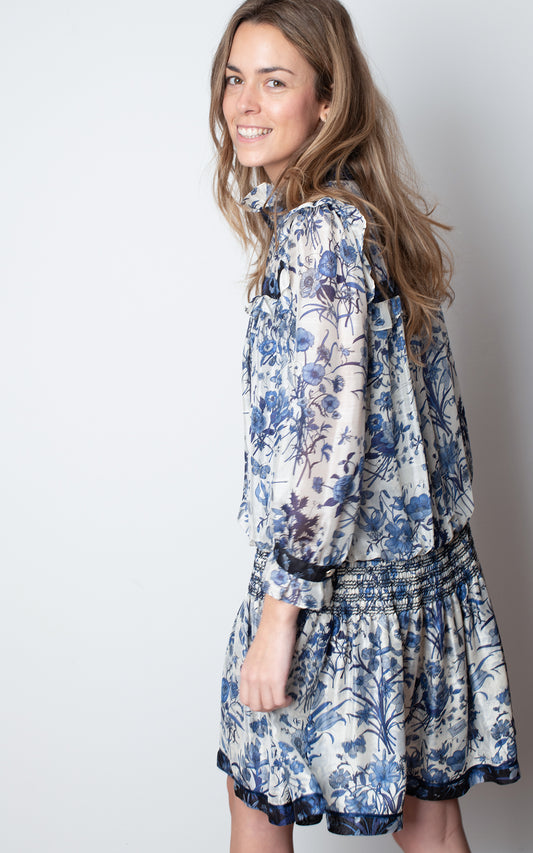 Vestido azul seda - Gucci 2007