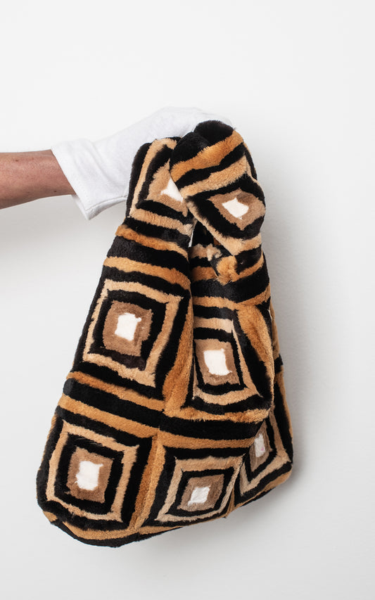 Bolso visón cuadros