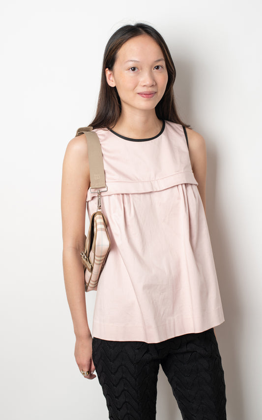 Blusa rosa y negra
