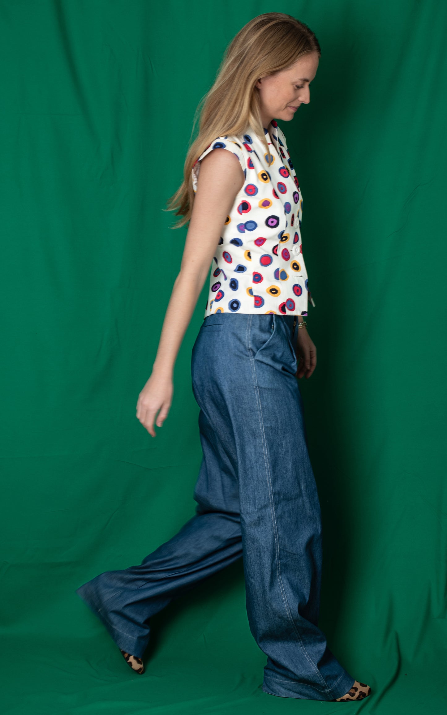 Pantalones pata ancha vaqueros