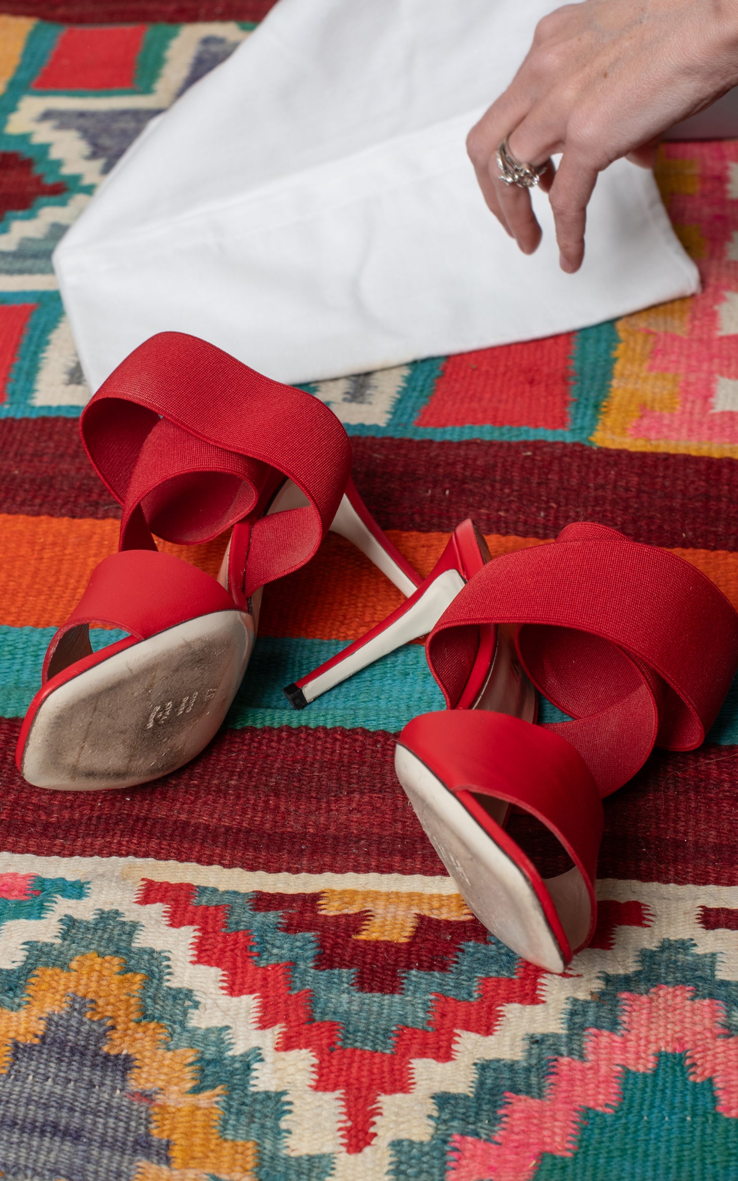 Sandalias rojas