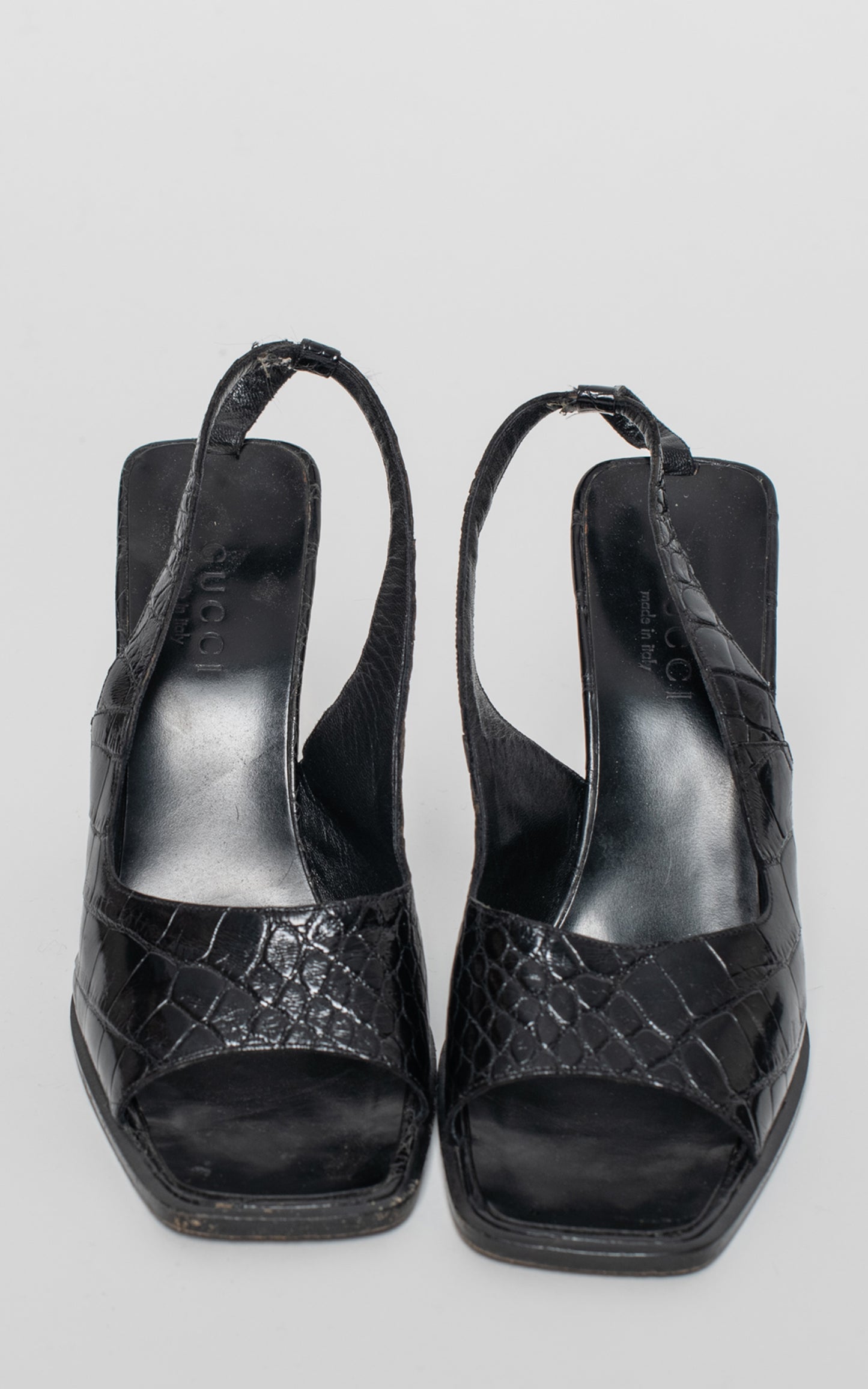 Zapatos serpiente negros