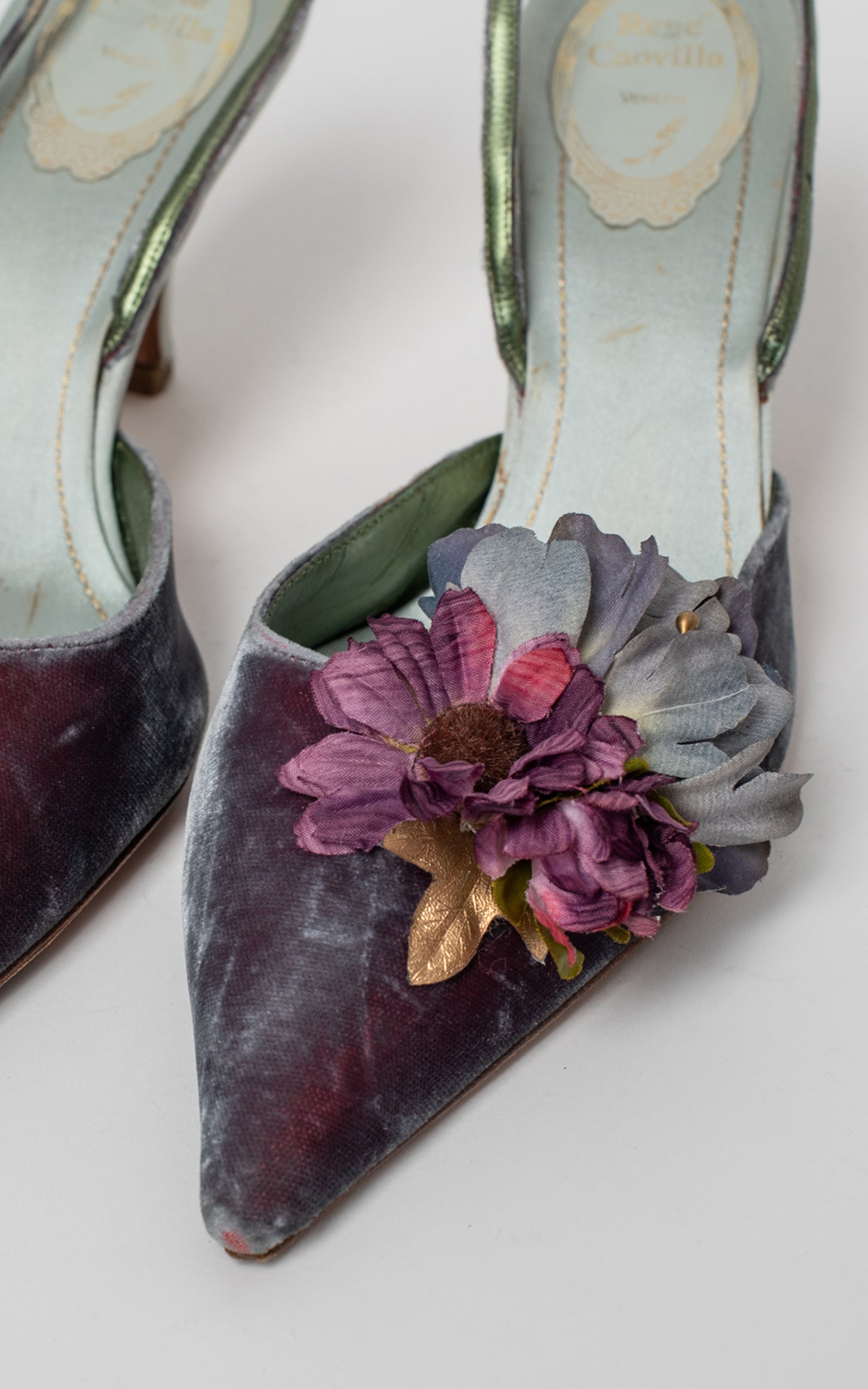 Zapatos venecianos con flores