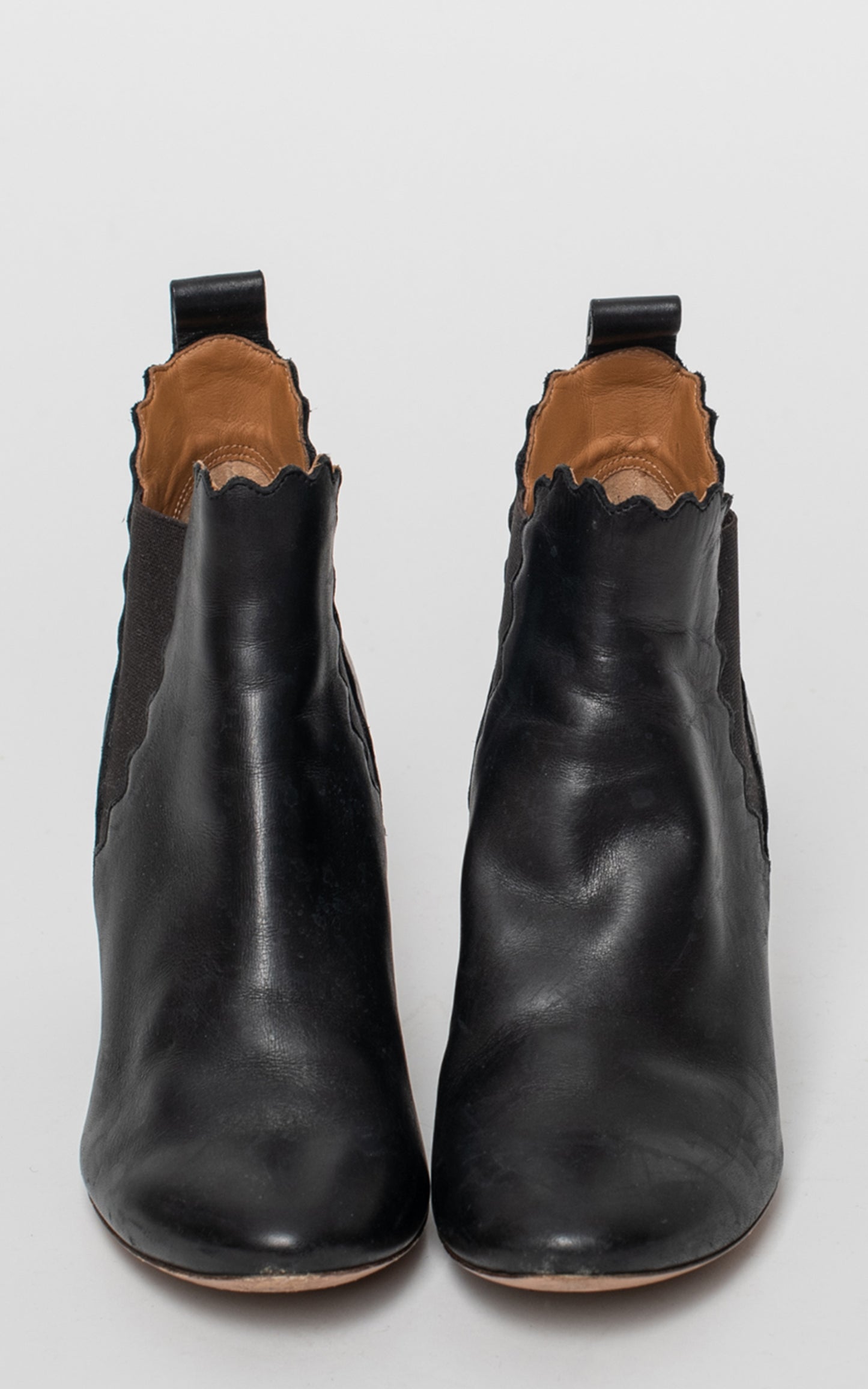 Botines piel negros