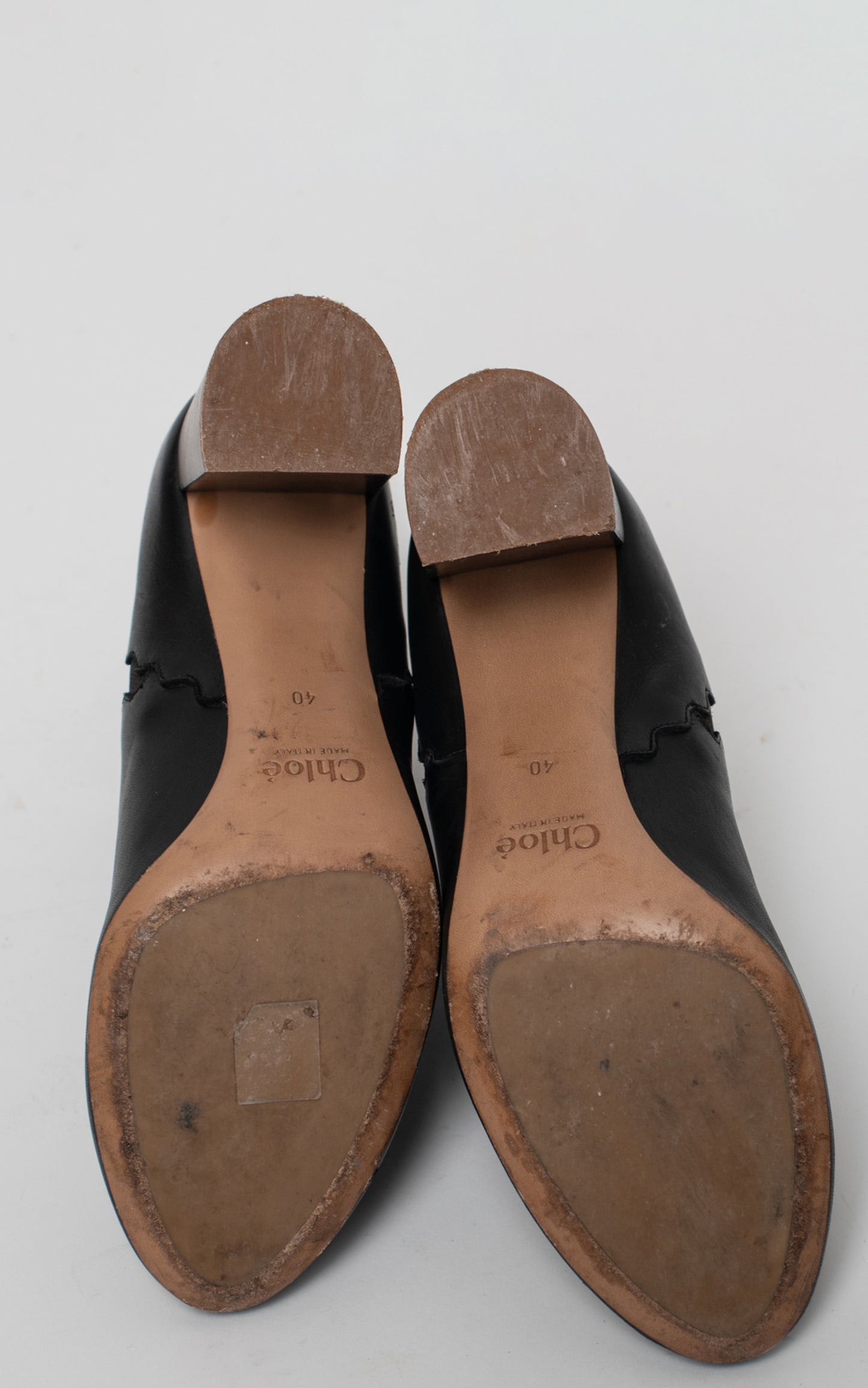 Botines piel negros