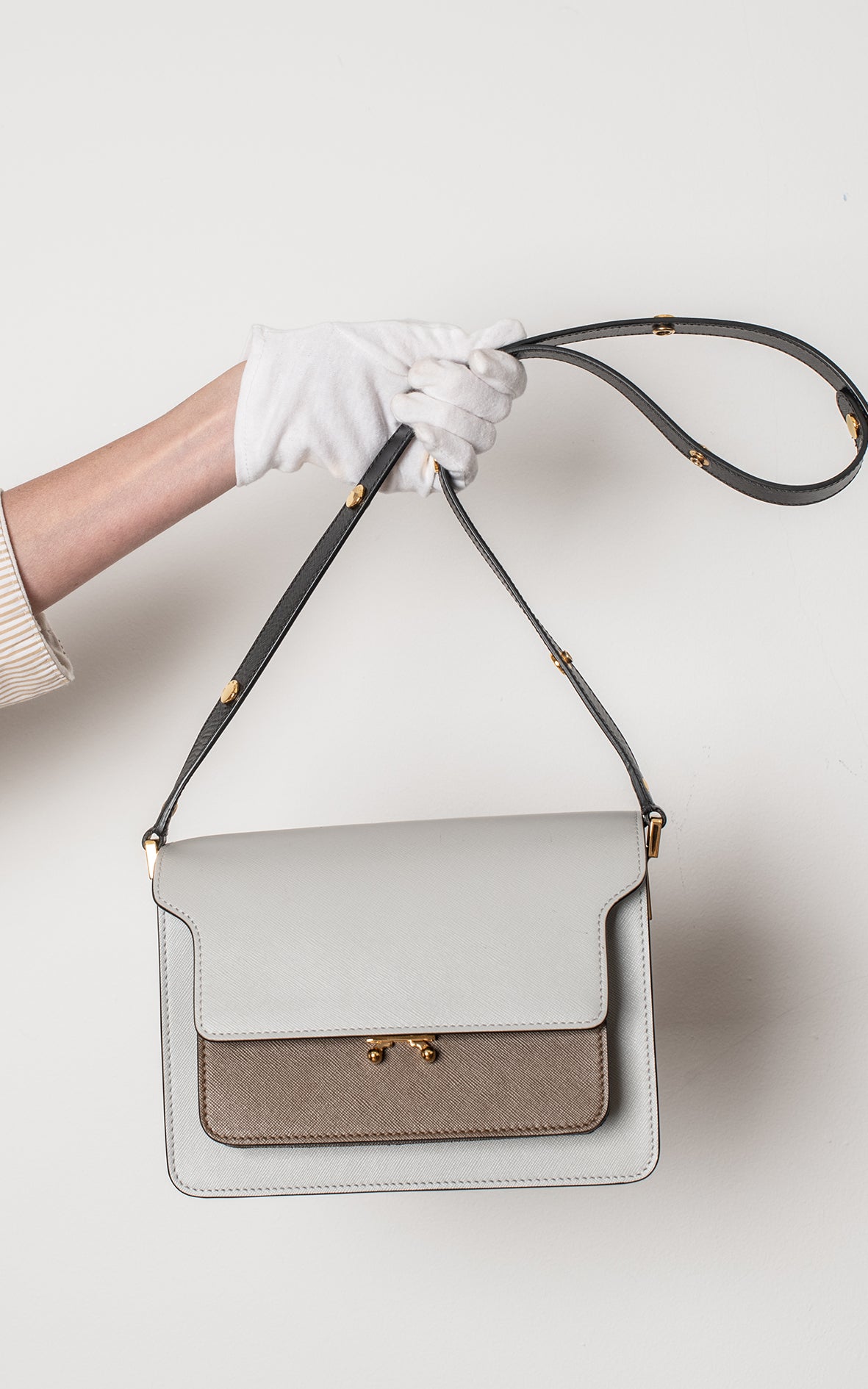 Bolso trunk bicolor