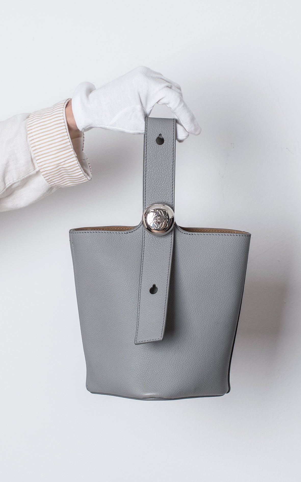 Pebble bucket mini gris