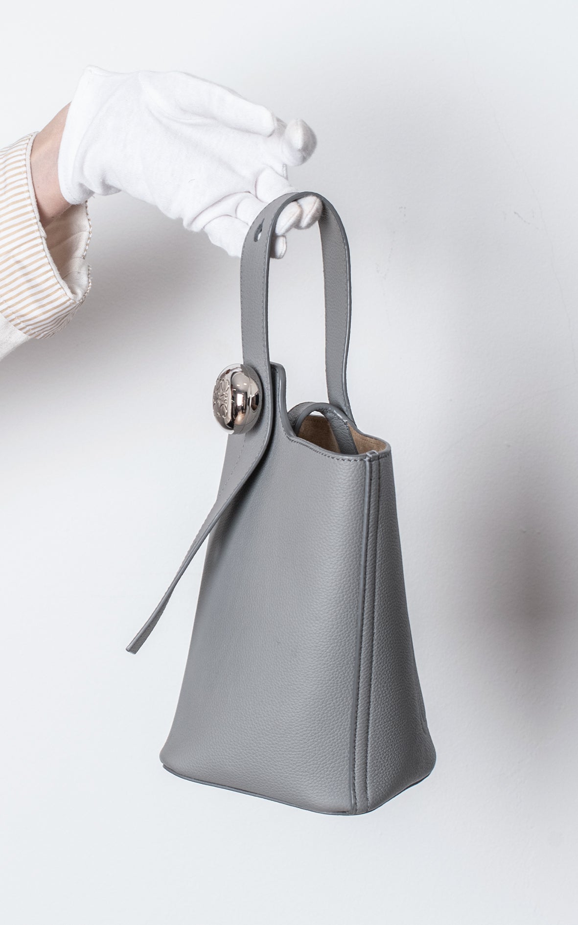Pebble bucket mini gris