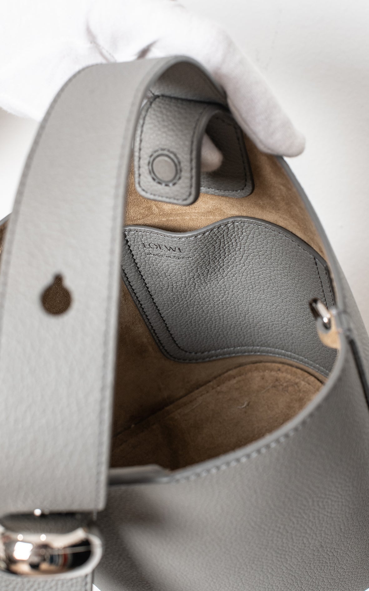 Pebble bucket mini gris