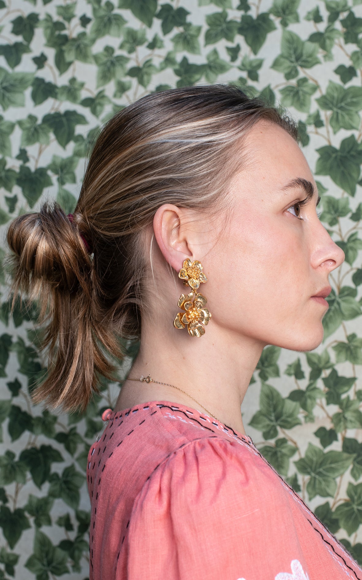 Pendientes flores