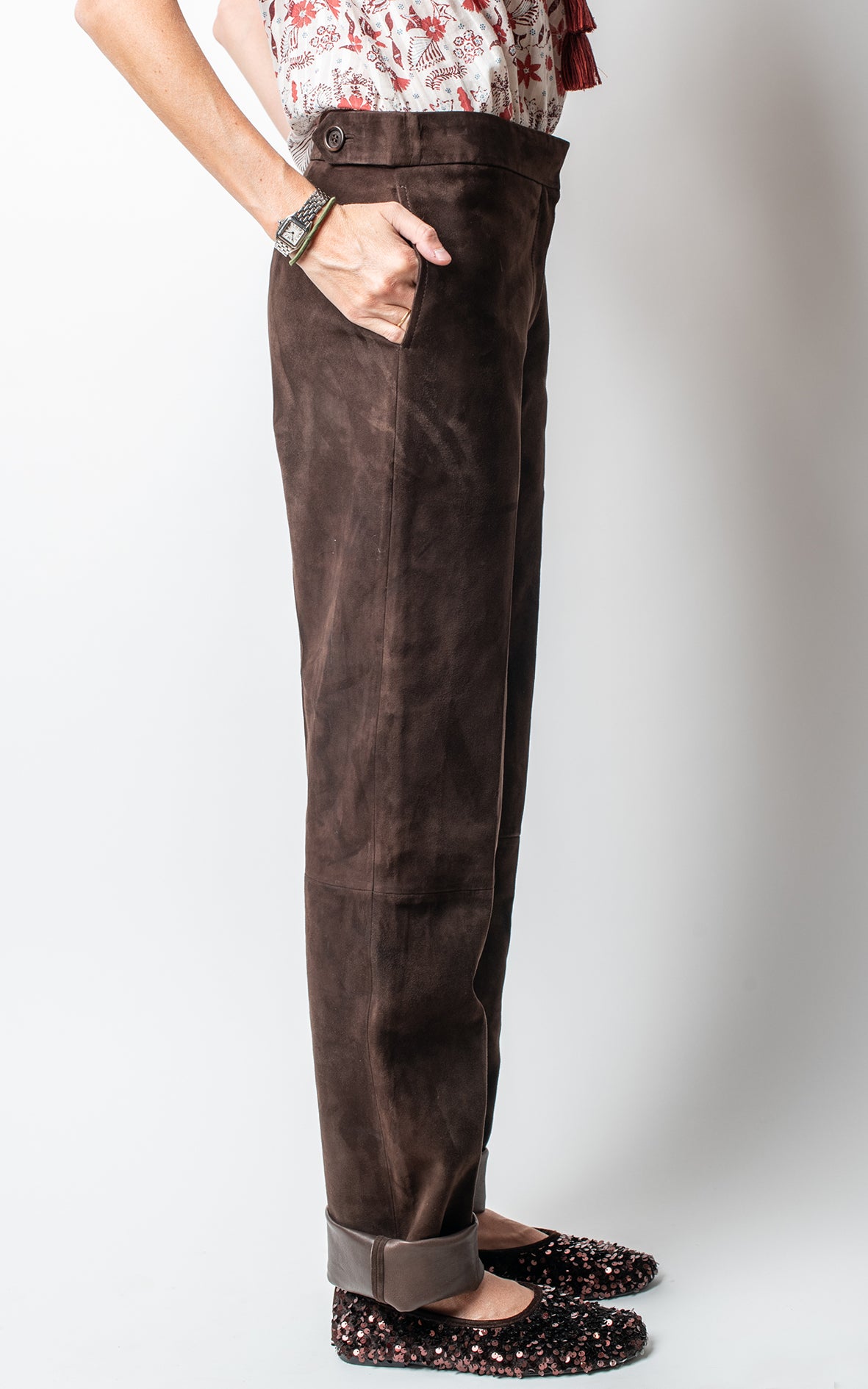 Pantalones de ante
