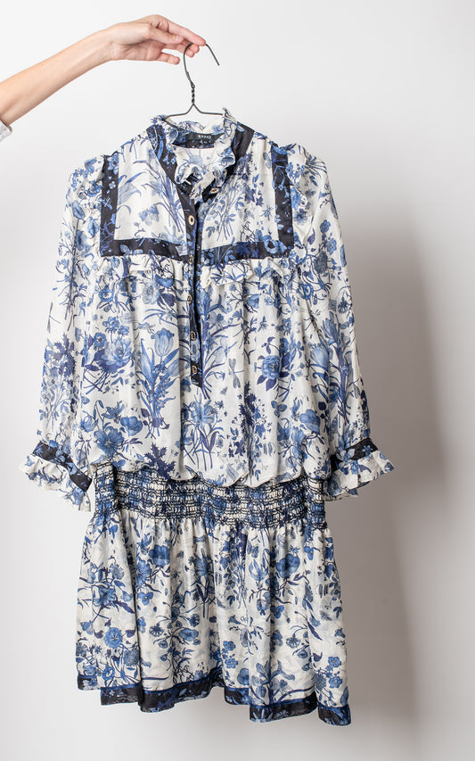 Vestido azul seda - Gucci 2007
