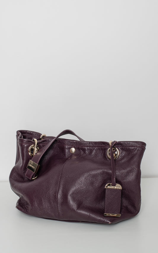 Bolso piel morado