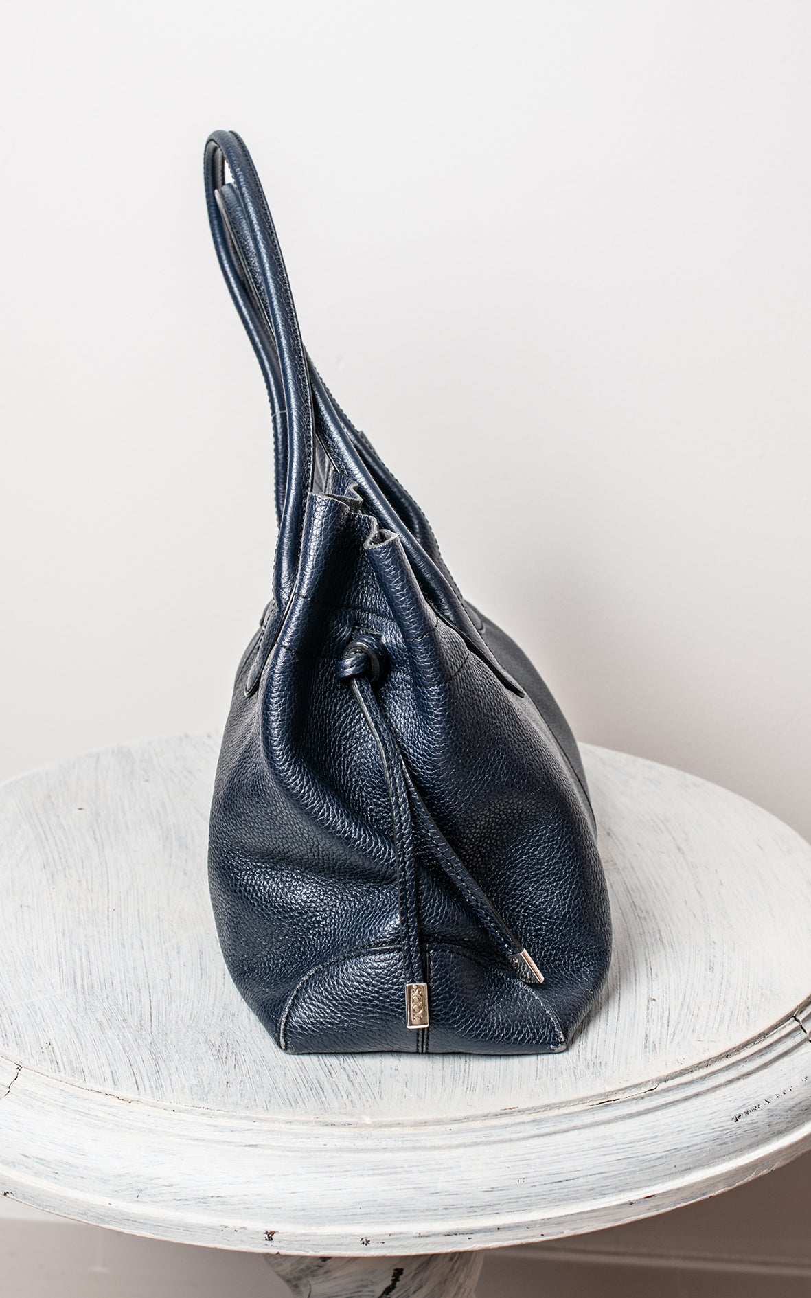 Bolso azul marino maxi