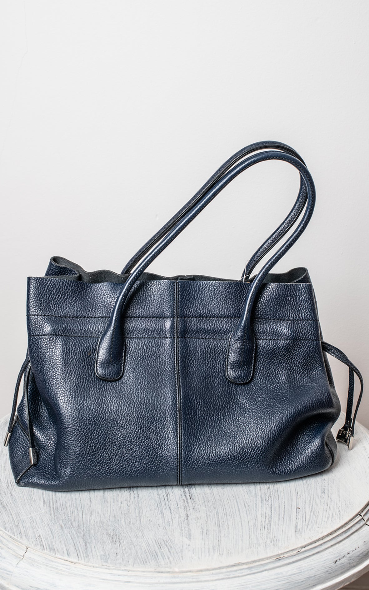 Bolso azul marino maxi
