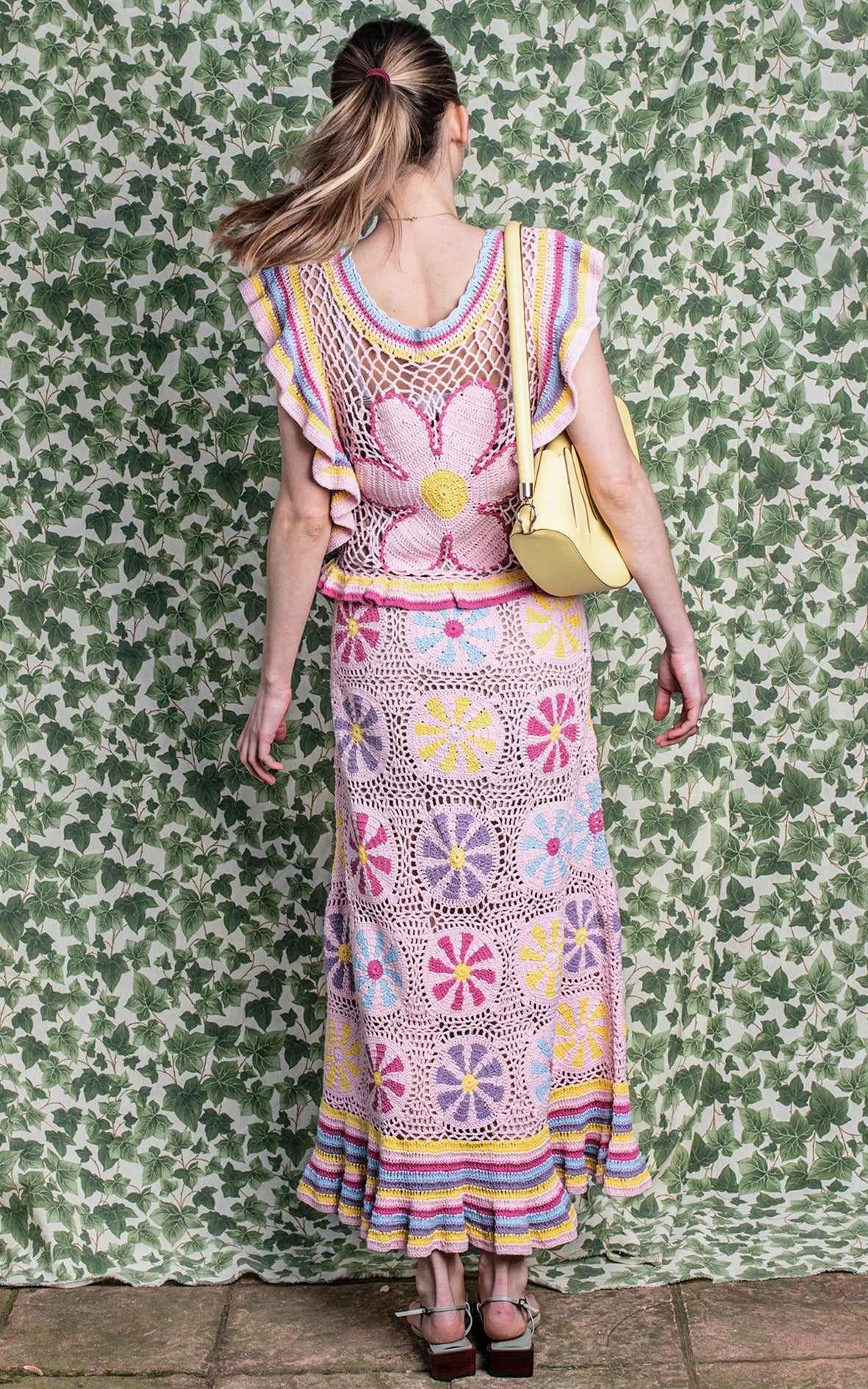 Vestido de punto largo colores