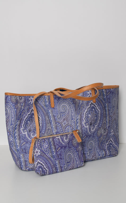 Bolso shopper azul