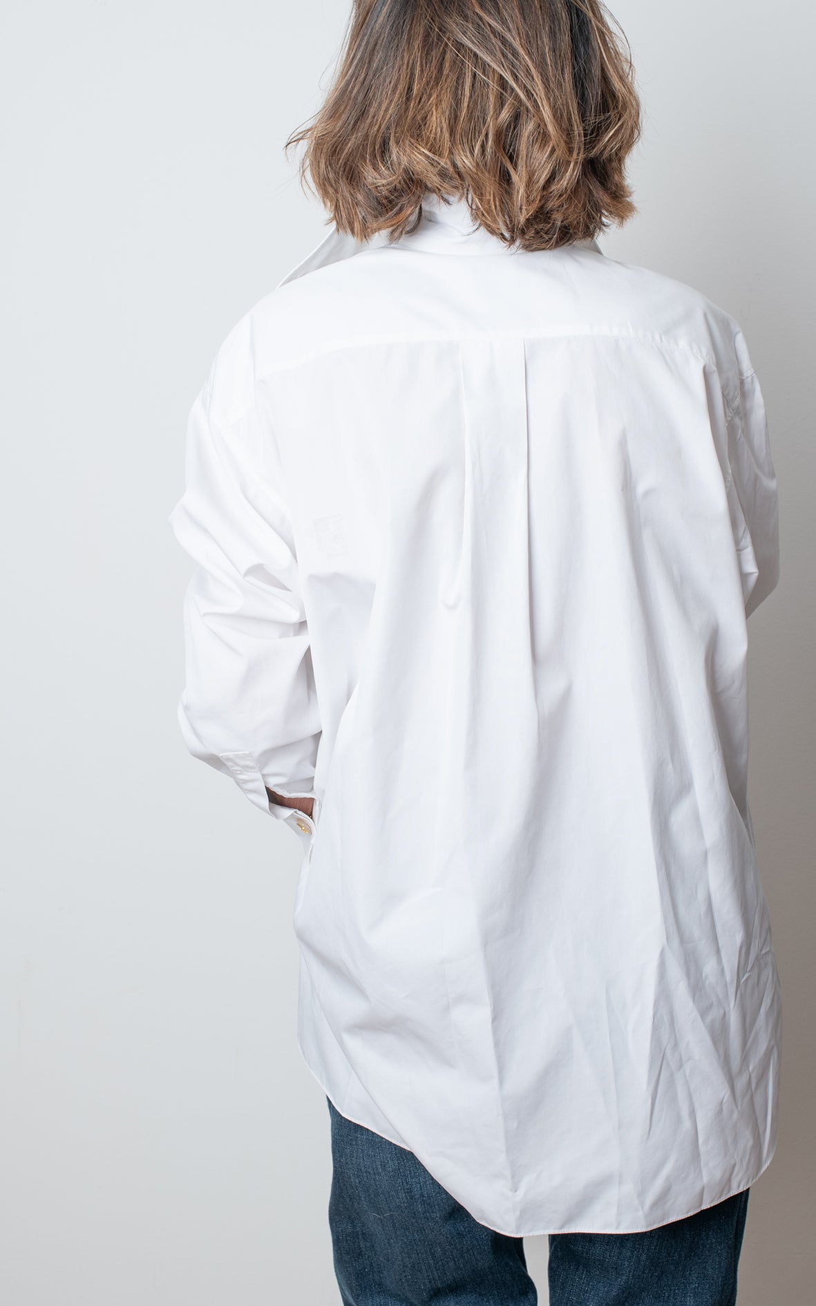 Camisa blanca popelín