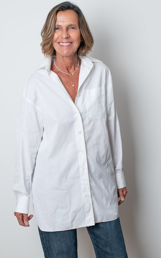 Camisa blanca popelín