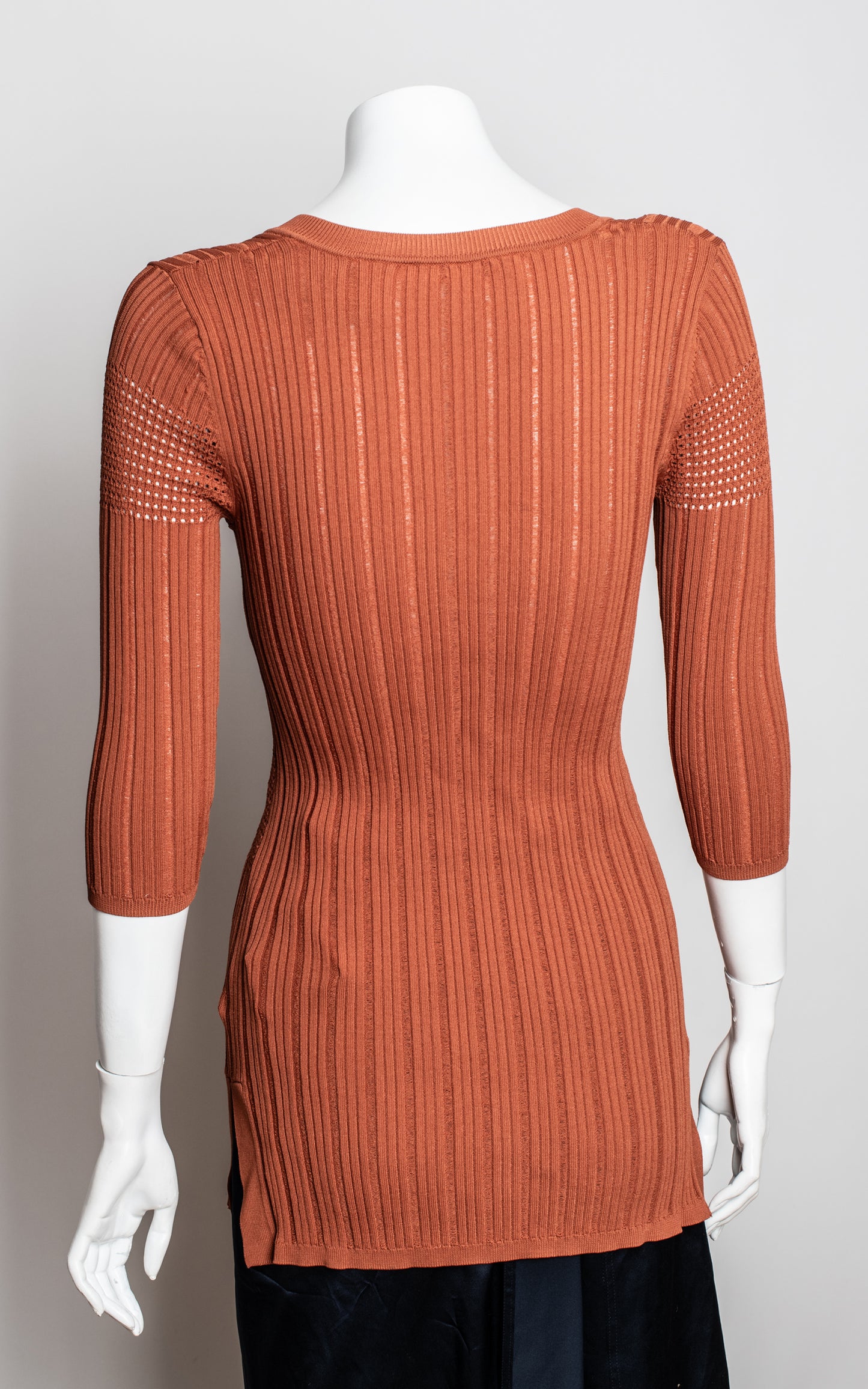 Jersey largo color tabaco