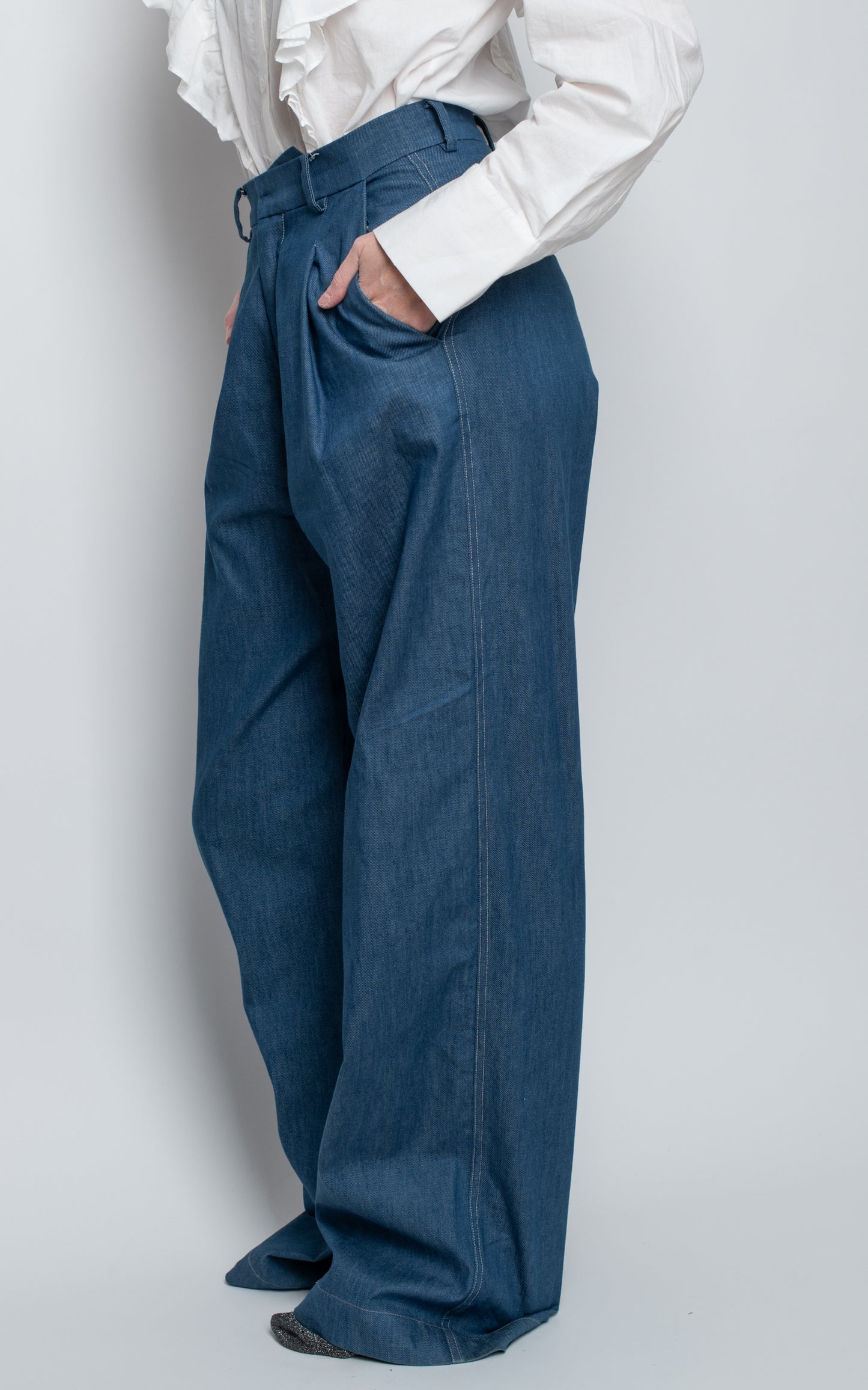 Pantalones pata ancha vaqueros