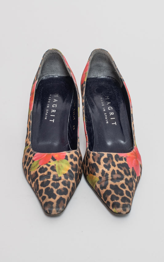 Zapatos leopardo y flores