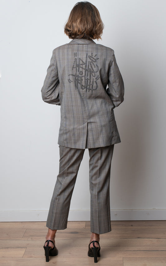 Traje de chaqueta gris