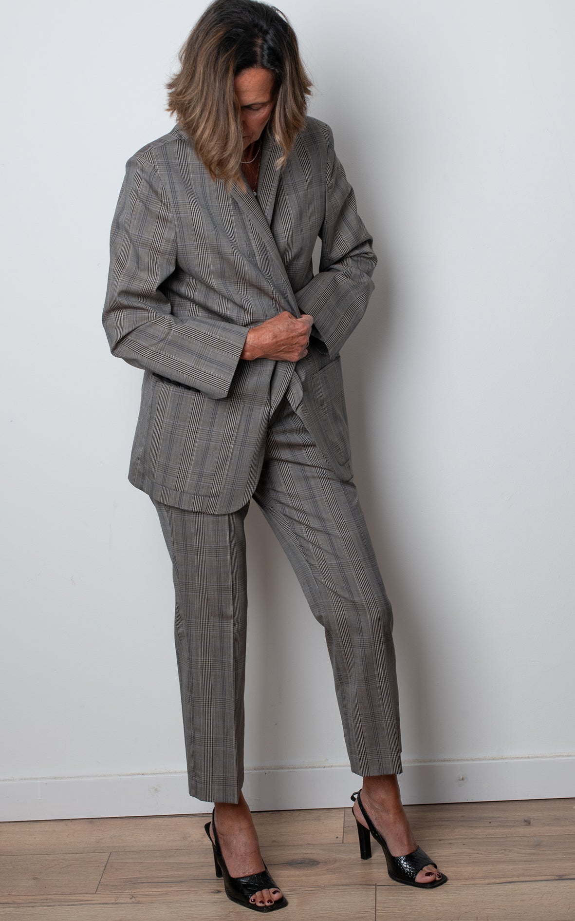 Traje de chaqueta gris