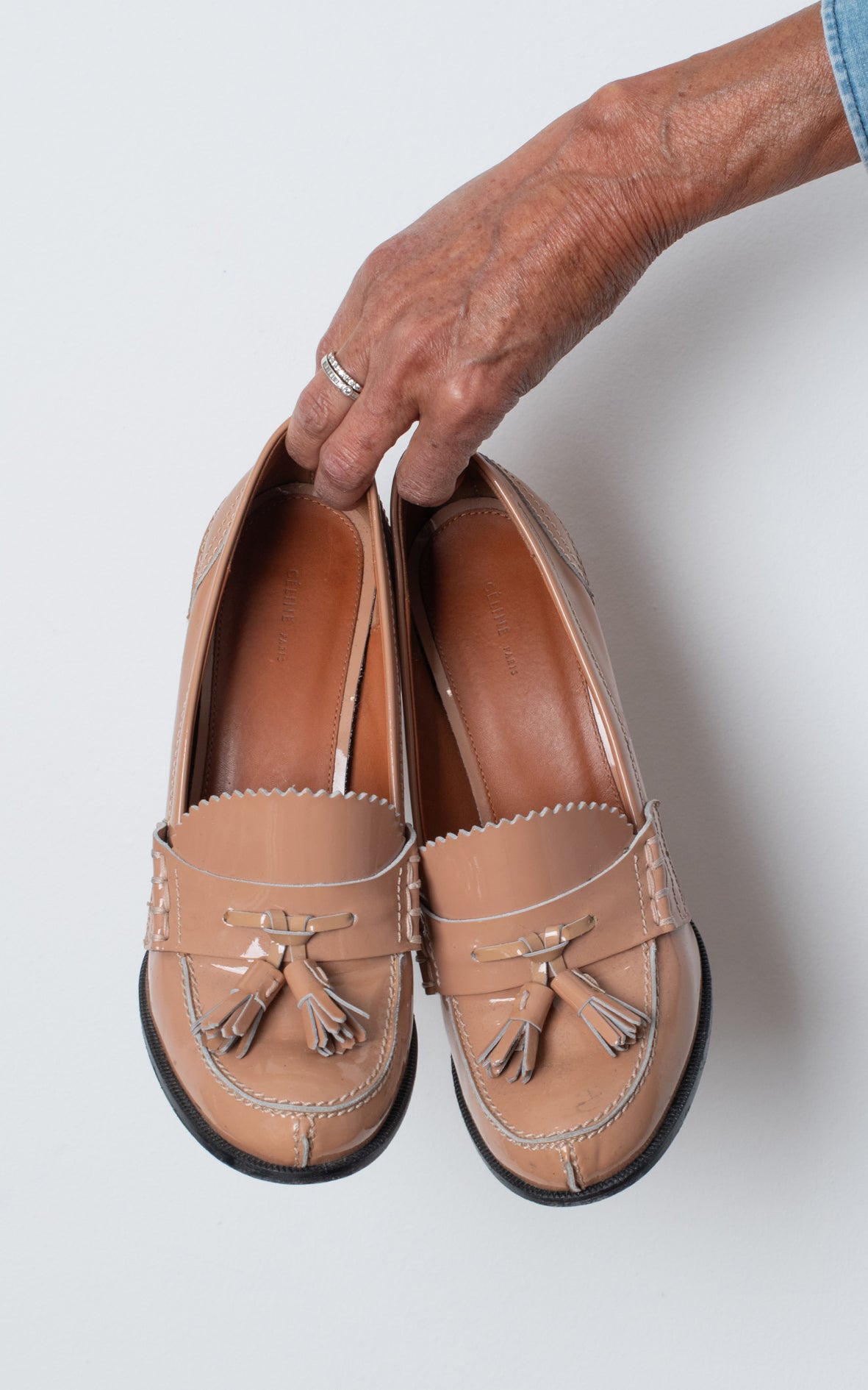 Mocasines con tacón