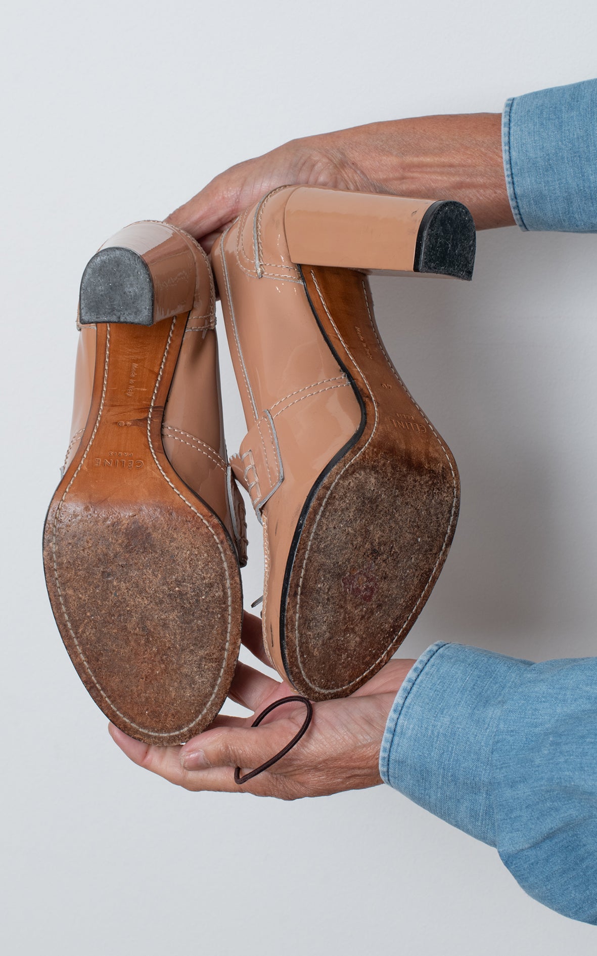 Mocasines con tacón