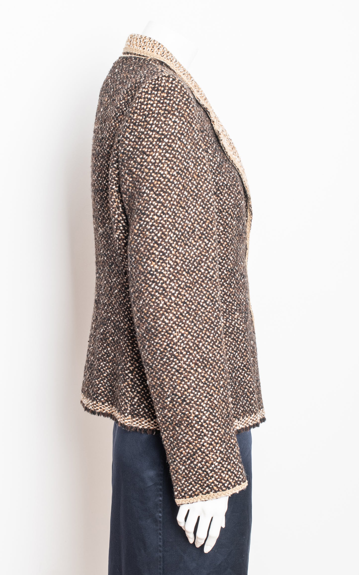 Chaqueta jaspeada marron (FW 2000)
