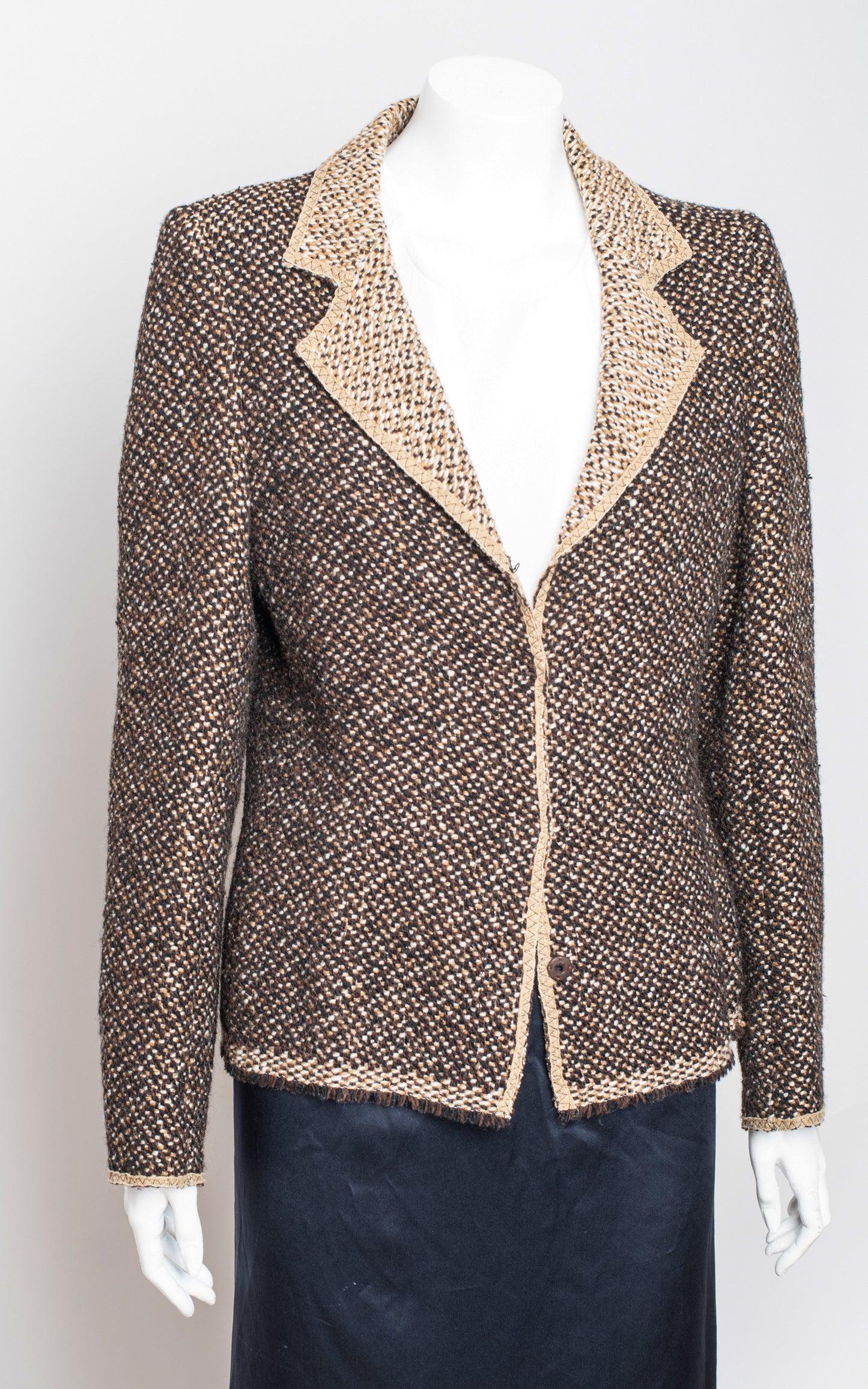 Chaqueta jaspeada marron (FW 2000)