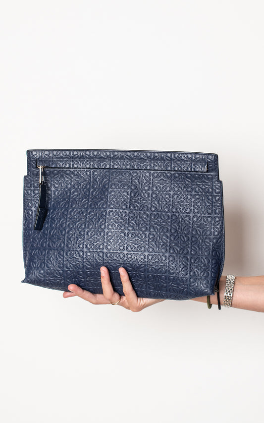Pochette azul marina