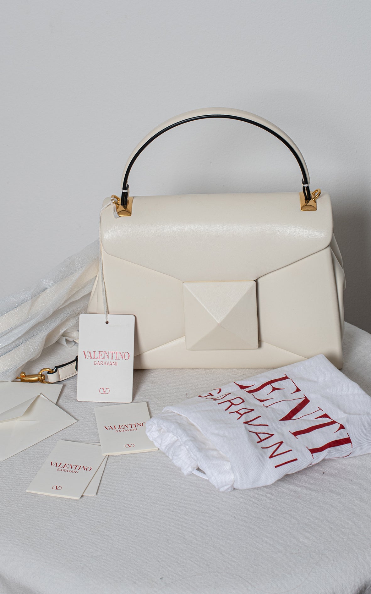 Bolso One Stud marfil