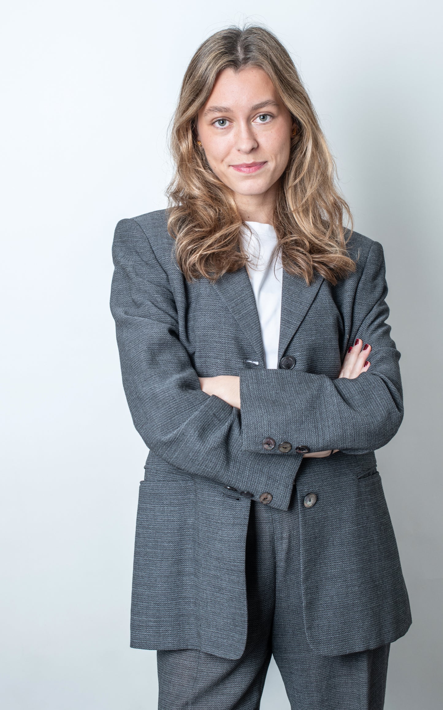 Traje lana gris