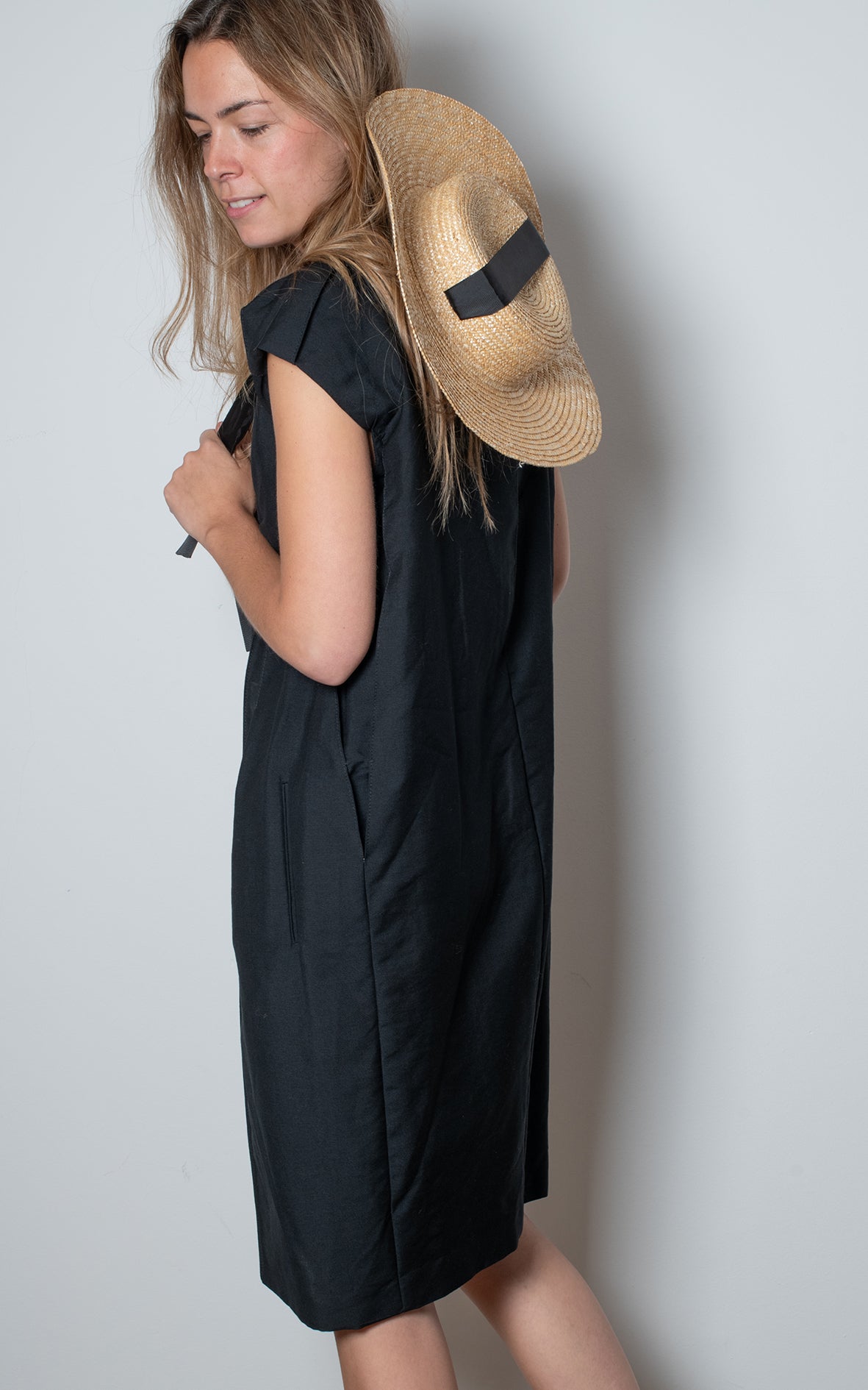Vestido negro Bottega
