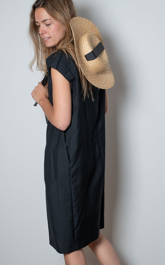 Vestido negro Bottega