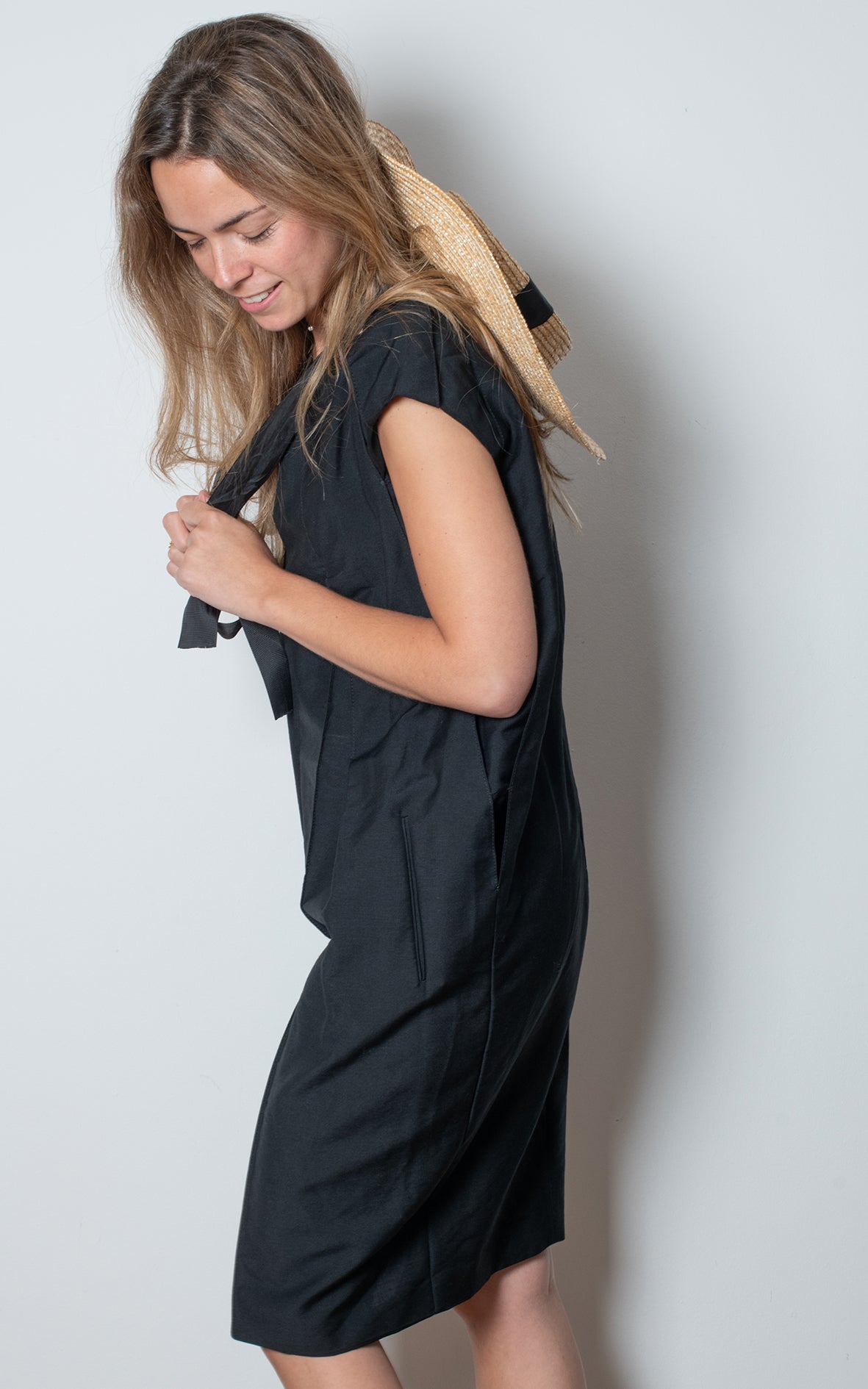 Vestido negro Bottega