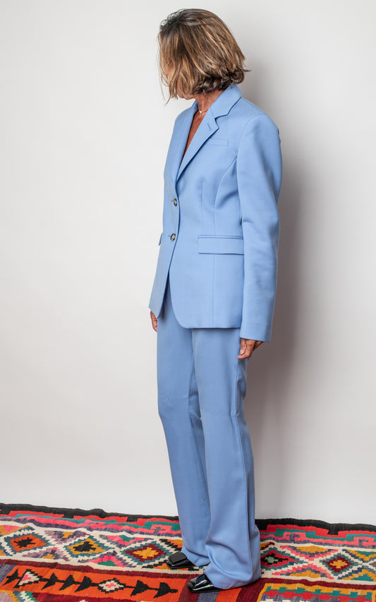 Traje de chaqueta azul