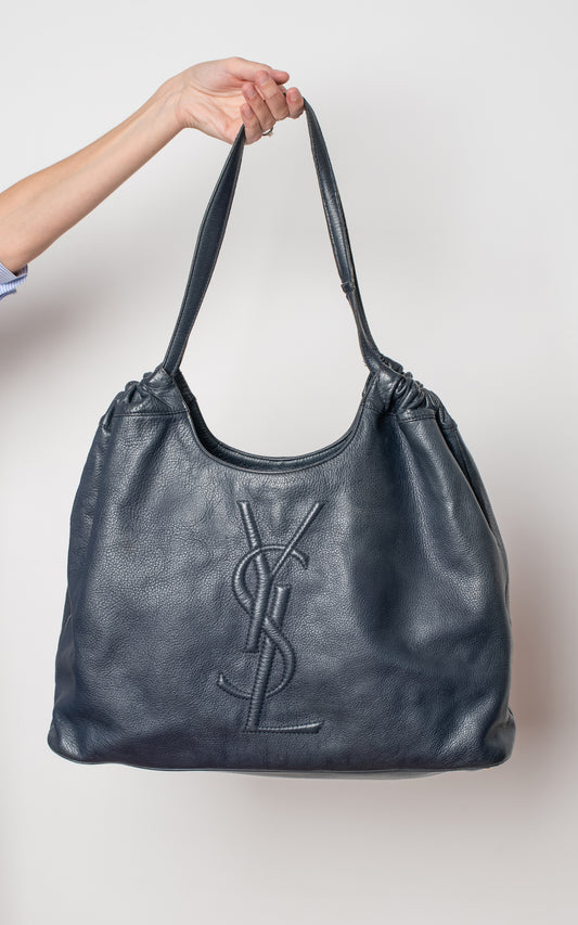 Bolso azul marino maxi