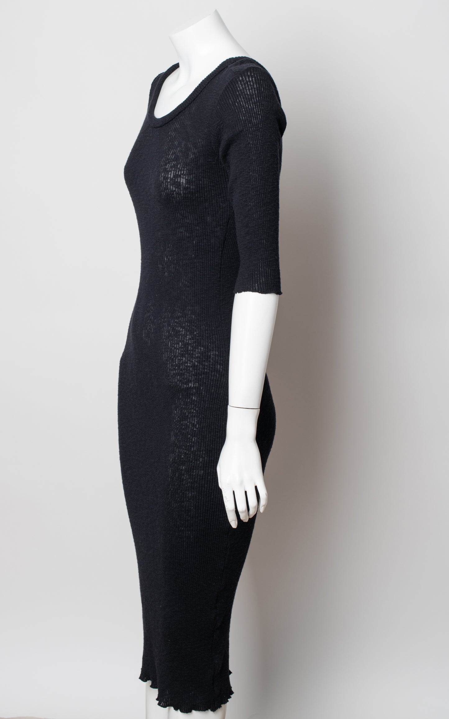 Vestido punto negro