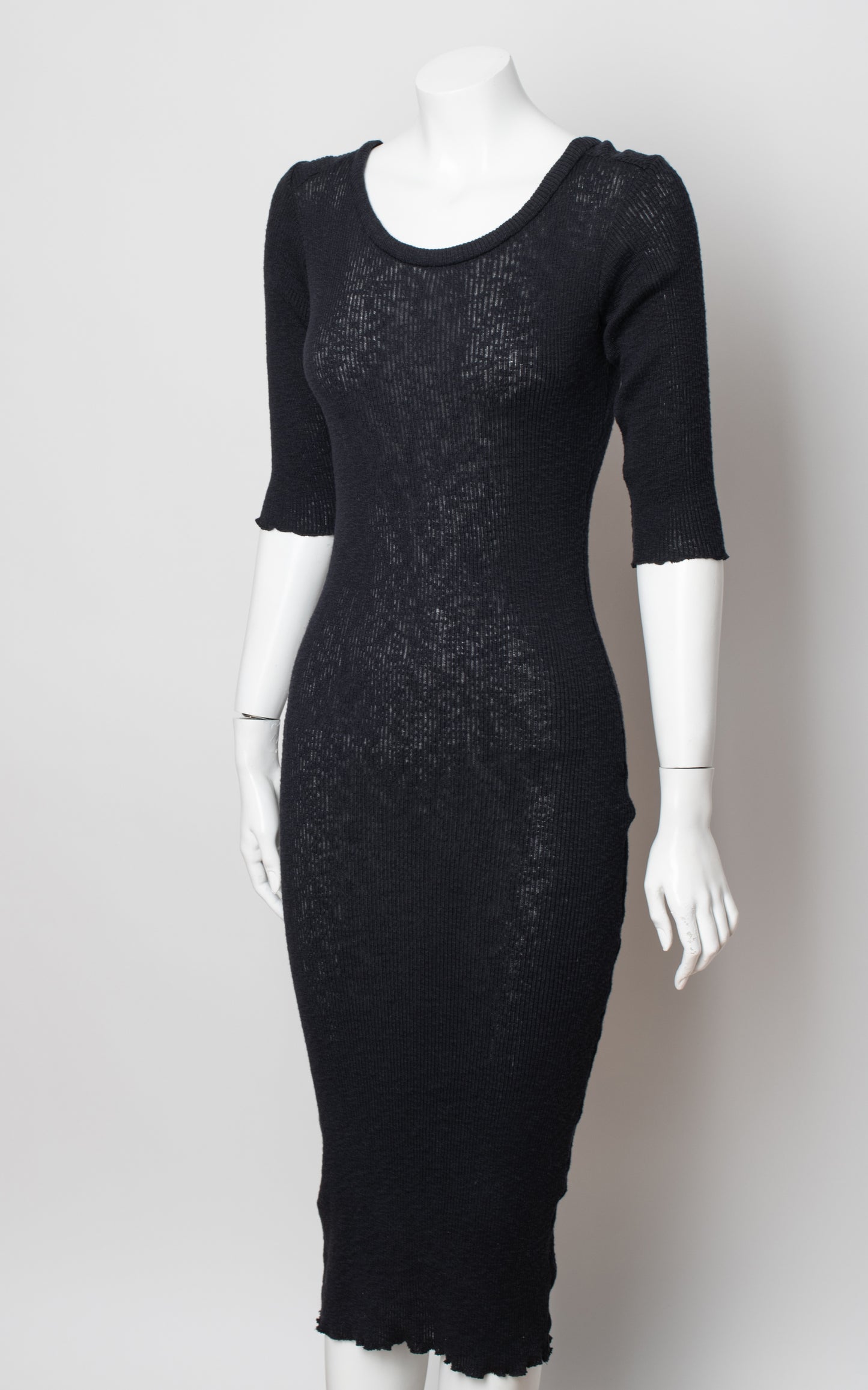 Vestido punto negro