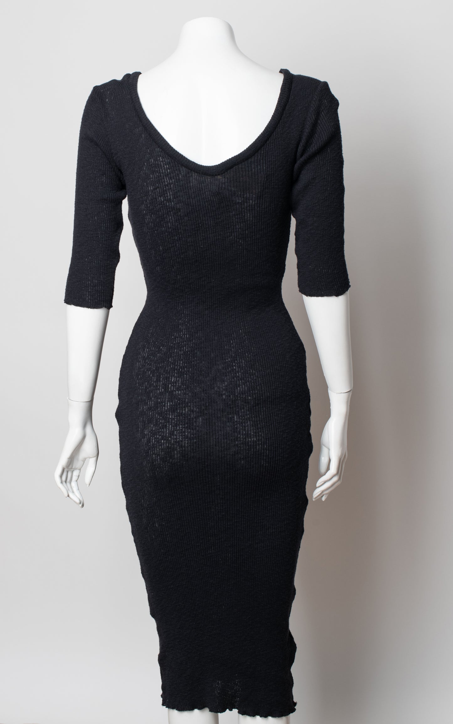 Vestido punto negro