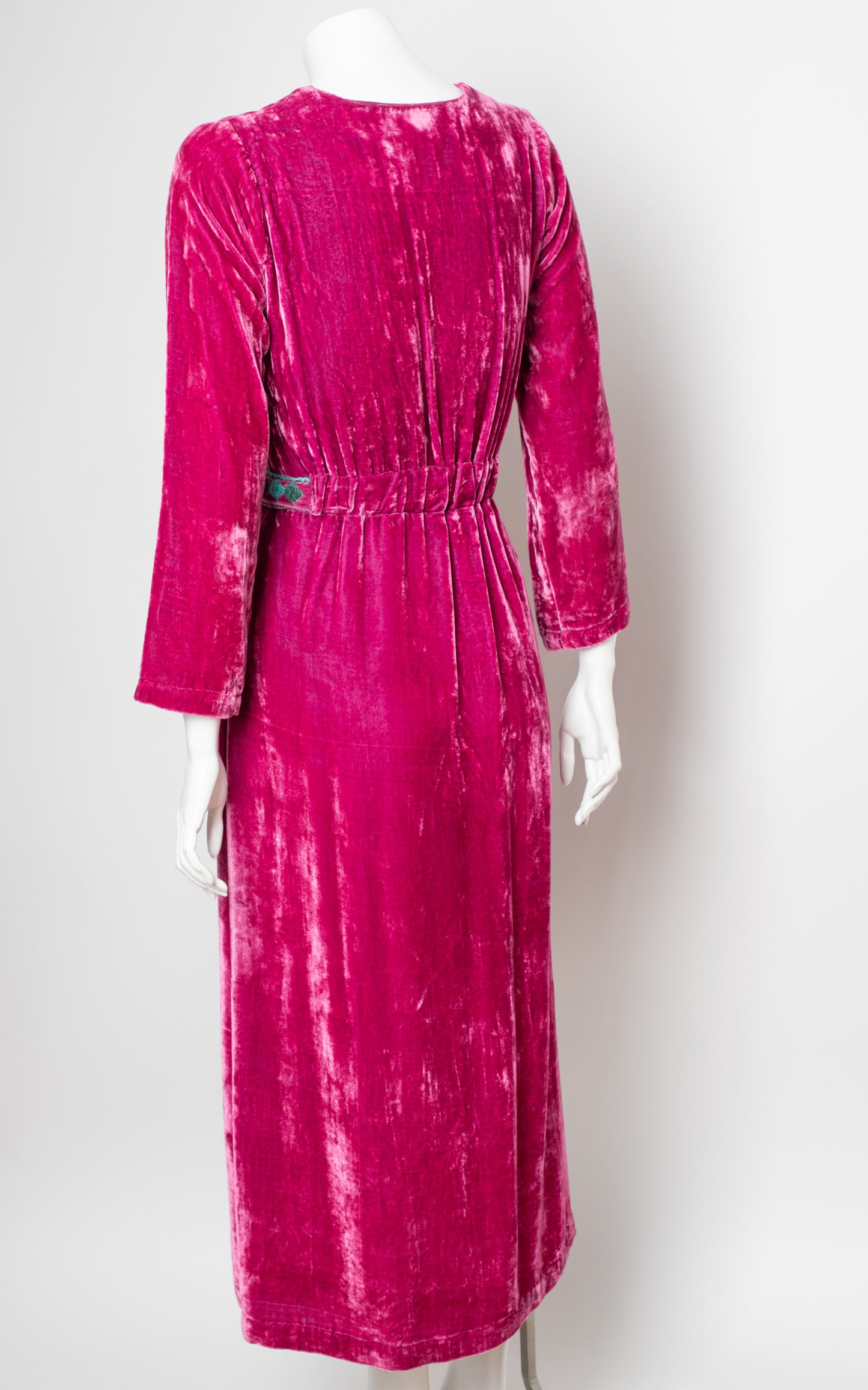 Vestido terciopelo rosa