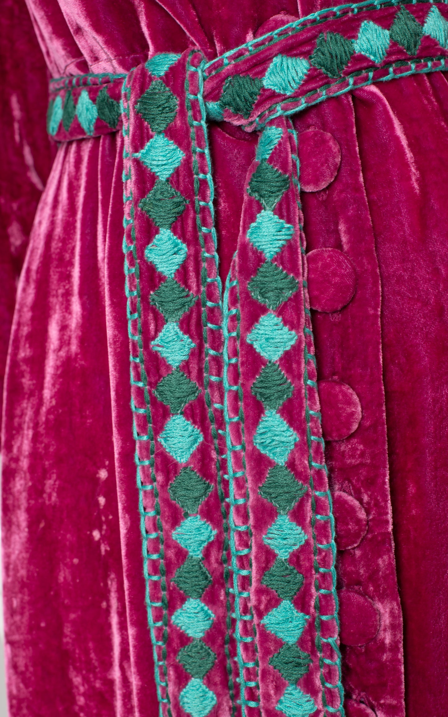 Vestido terciopelo rosa