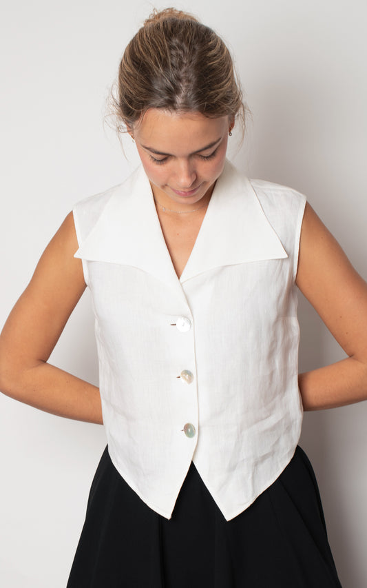 Camisa blanca cuellos