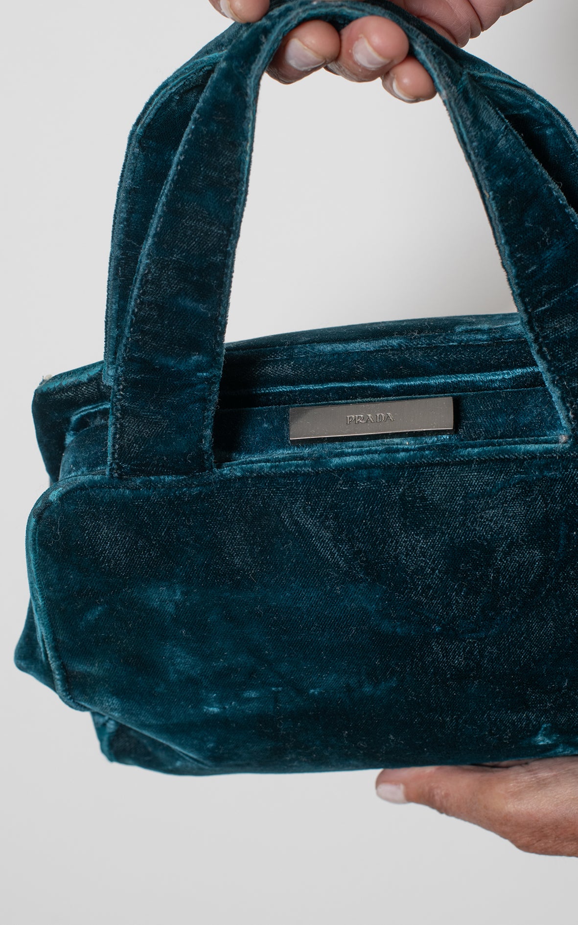 Bolso tote mini terciopelo