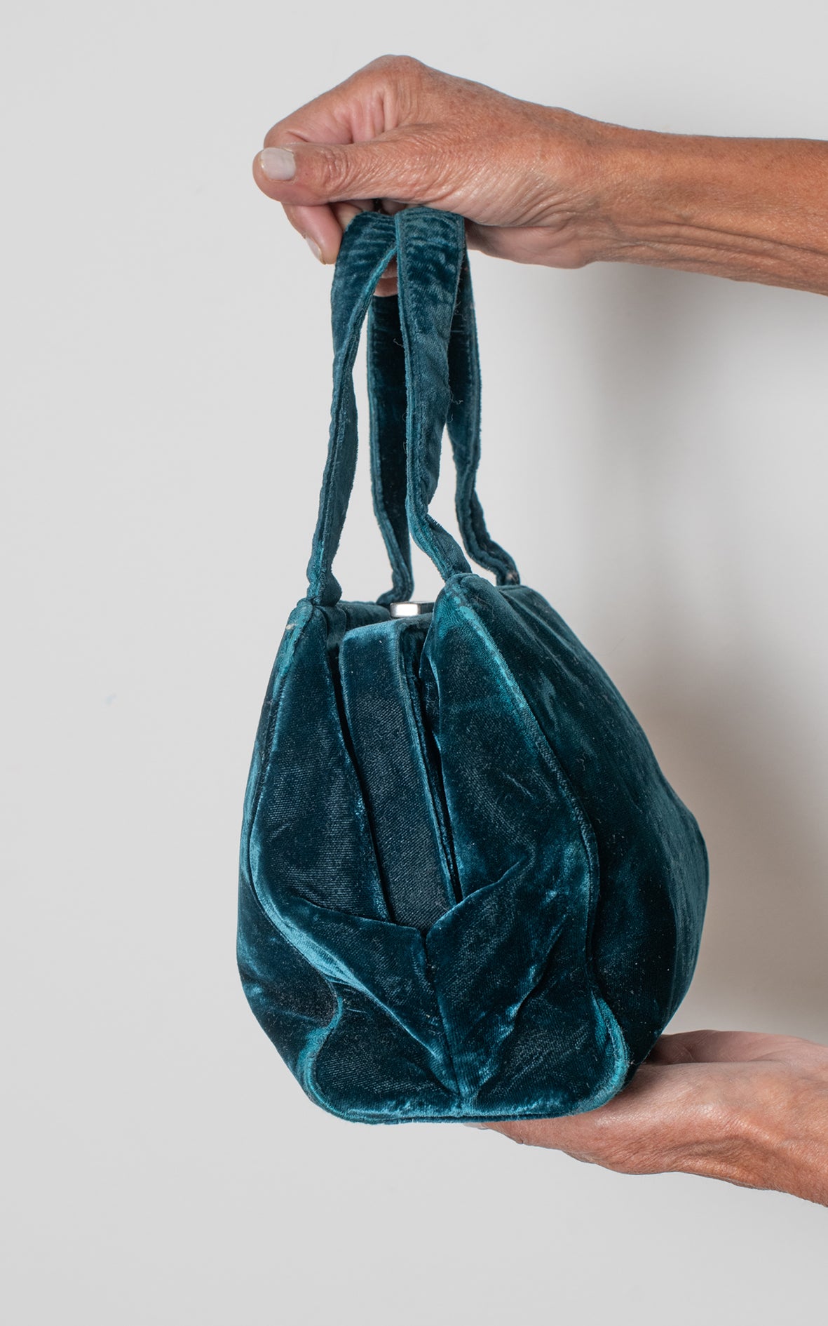 Bolso tote mini terciopelo