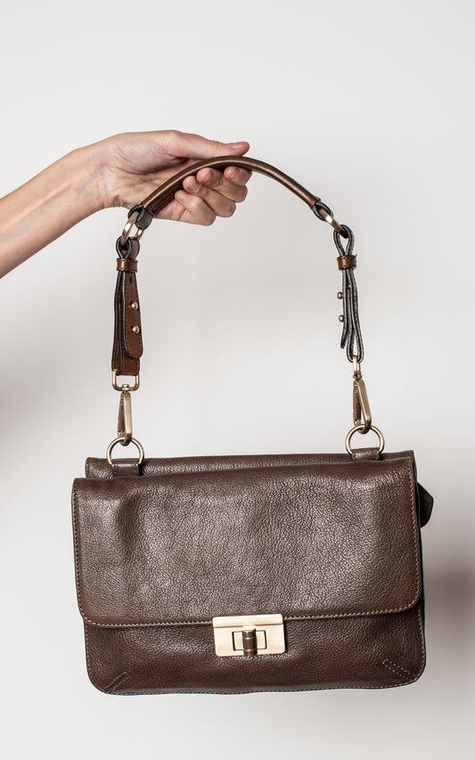 Bolso hombro piel